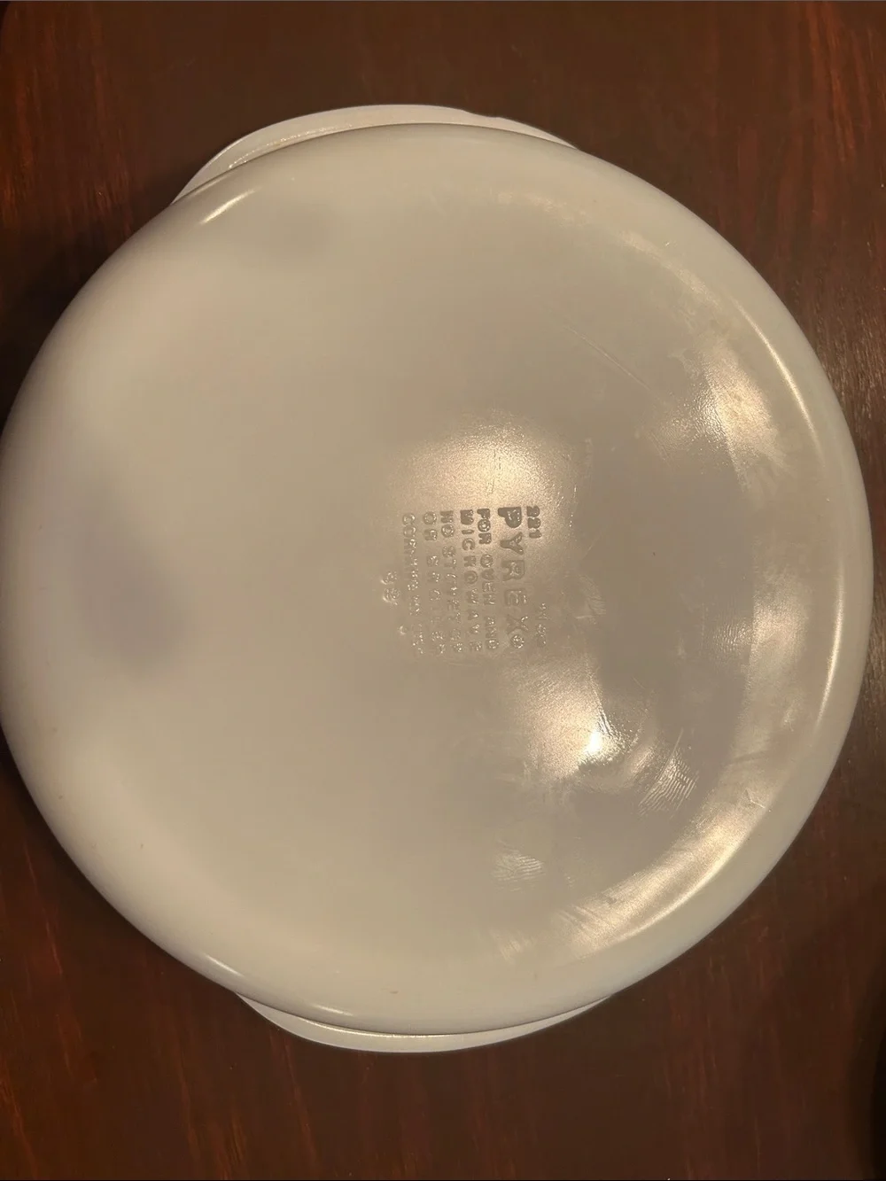 Pyrex milk glass casserole dish #221
